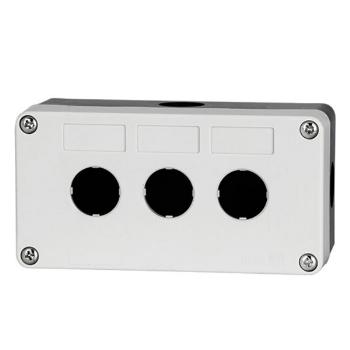 德力西電氣 防濺盒；LAY5s-HZ 3孔白面蓋(按鈕盒)